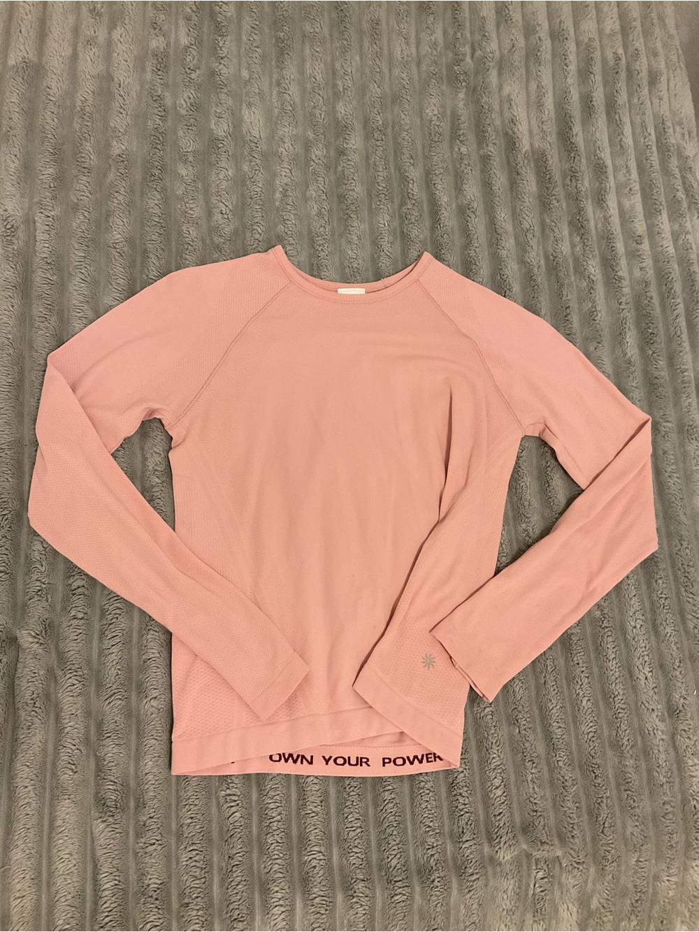 Athleta Dusty Pink Long-Sleeve Performance Tee
